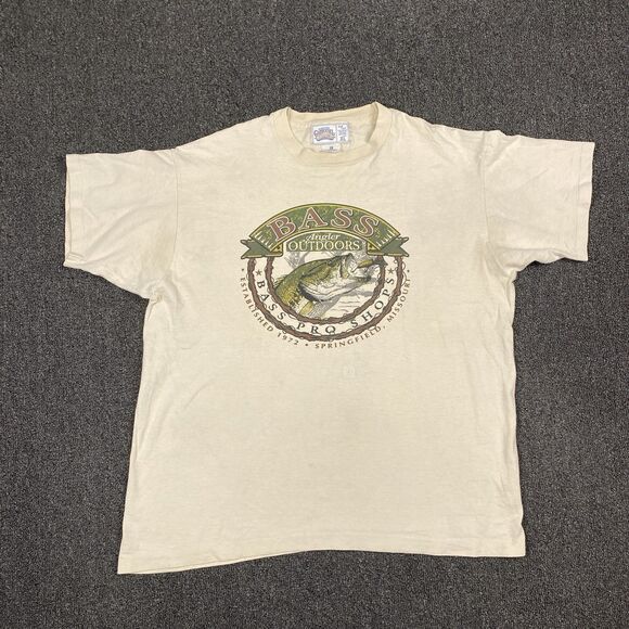 VTG Carousel Trading Bass Pro Shops T Shirt Single Stitch Missouri Shirt Size XL - Picture 1 of 8